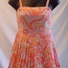 Vintage 1960s Mod Accordian Pleated GABAR Skirted Swimsuit from Saks Fifth Avenue Sz L