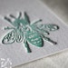 25 Just Bee Note Cards With Envelopes-Aqua