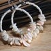 earrings hoops BEACH FINDINGS - SHELL