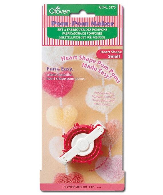 pom heart clover pom maker video HandcraftedAccents Clover Shaped Small by Part Pom Heart Pom Maker