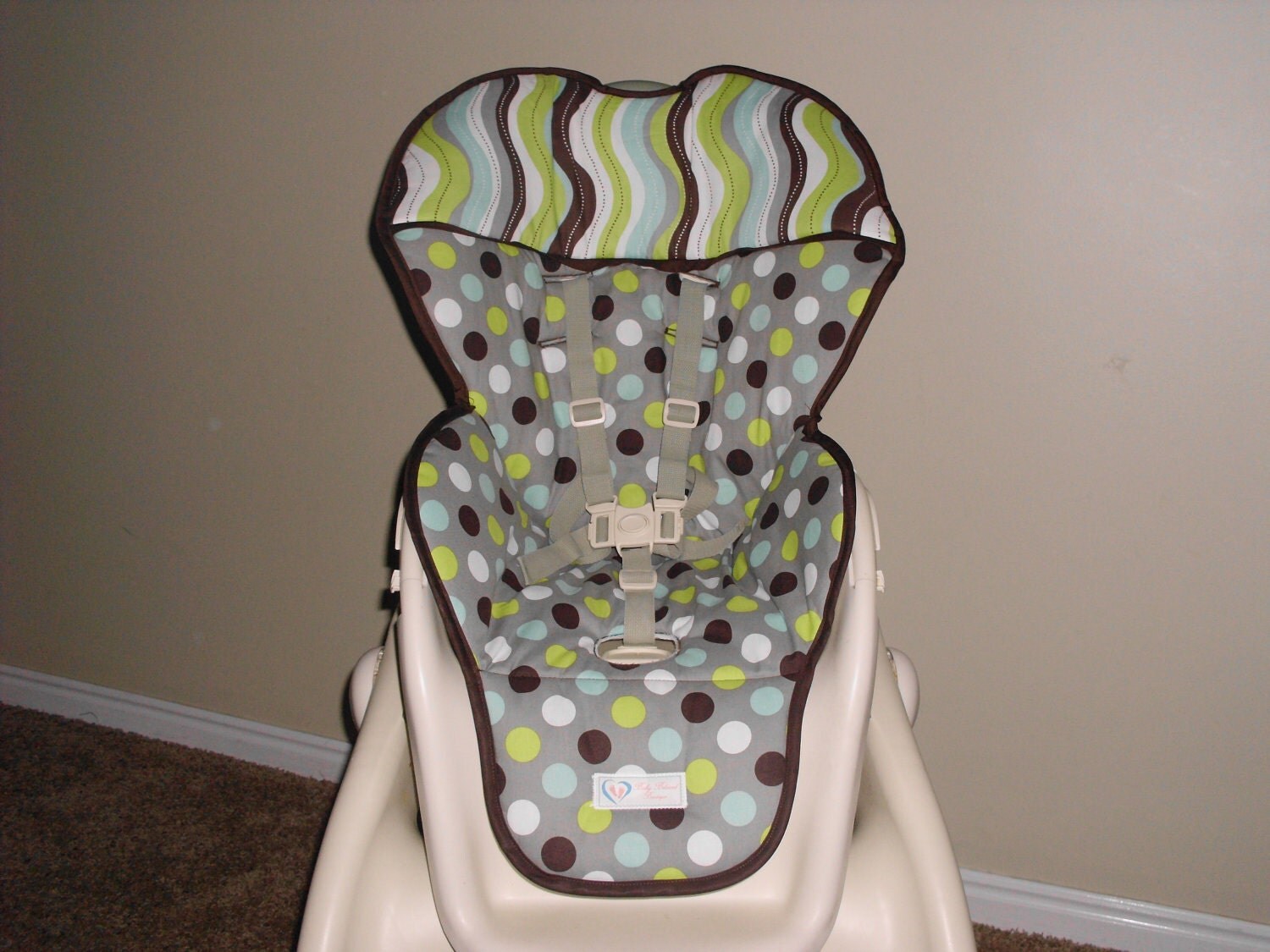 Designer High Chair Cover by BabyBelovedBoutique on Etsy