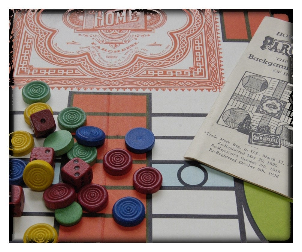 Vintage Parcheesi Game