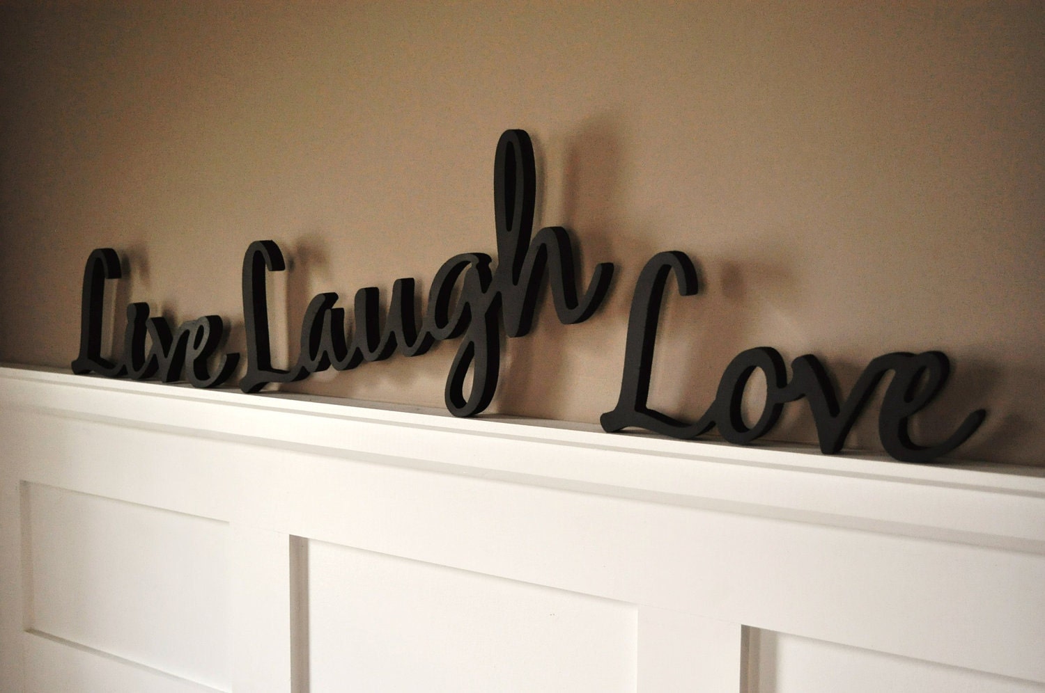 MODERN INTERIOR Wooden Word  Decorations For Walls 