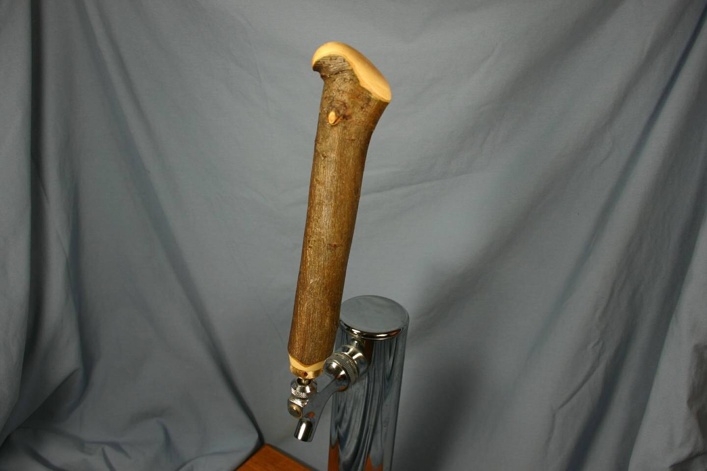 Rustic Beer Keg Tap Handle Hawthorne Wood Branch The Knob