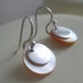 Mother of Pearl Discs with Fine Silver