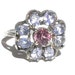 Tanzanite and Pink Tourmaline Estate Ring