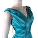 Vintage late 1950s Turquoise Party Dress With Puff Bubble Skirt Never Worn Tags Attached Small