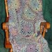 Pastel green,blue and lavender afghan