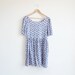 Vintage blue and white floral baby doll dress.