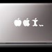 Mac Evolution White - Vinyl sticker, Macbook laptop decal