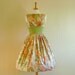 Olive Green Grecian Pillar Print Prom Dress - Made to Measure