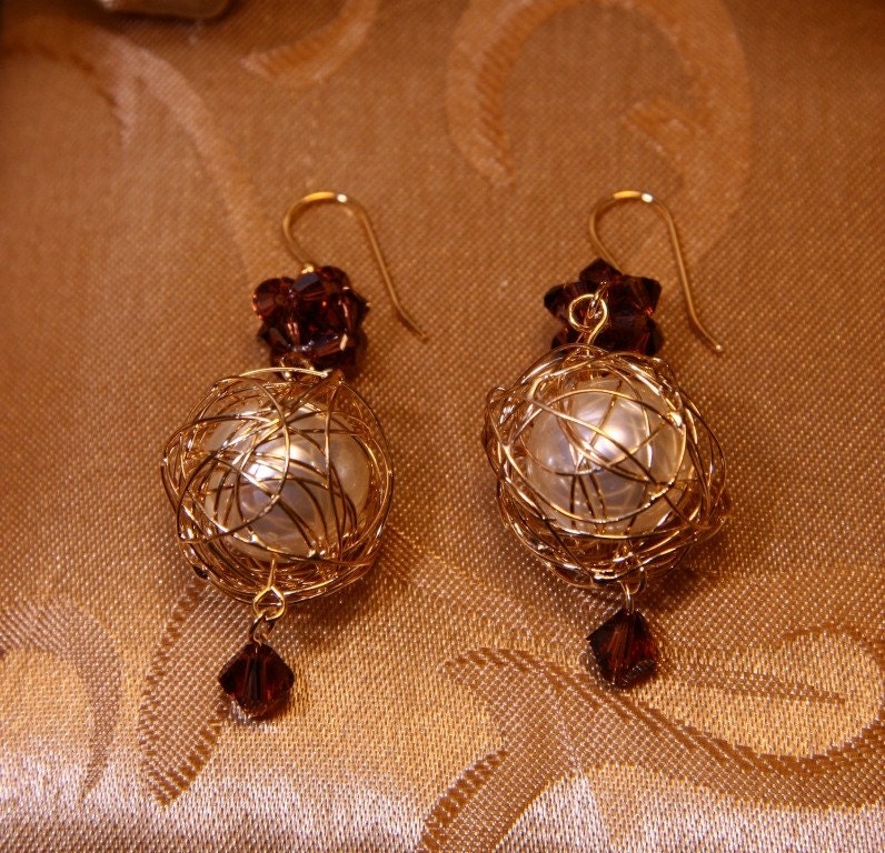 gold wire wrapped pearl christmas ornaments with by gold wire wrapped pearl christmas ornaments with by