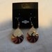 Priced to Move--Vintage Enameled Metal Pink Gold and White Crane Dangles.