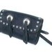 Vintage Black Leather HD Bike Pouch/ Hobo Bag/ Conchos /Studded