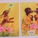 SOLD - RESERVED FOR (hannahtaylor111) - 2 VintageDacshund Dogs Large Hallmark Postcards - Unused