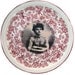 SALE - The Tattooed Lady - Altered Vintage Plate