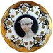 SALE - Mary Was a Little Lamb - Altered Antique Art Nouveau Plate