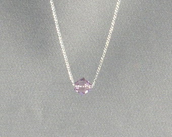 June Birthstone- Light Amethyst Necklace