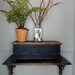 Vintage wood toolbox trunk
