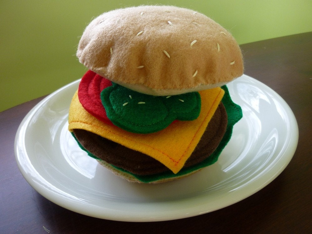 burger soft toy