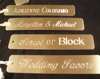 Bookmarkers Book marks Personalized Engraved 2 lines of TEXT Custom Color Choices