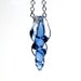 Icicle Pendant in Blue, Hand Blown Glass, Snow Queen