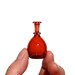 Miniature Bottle in Red, Hand Blown Glass