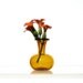 Miniature Vase in Yellow - Dollhouse Miniature Hand Blown Glass