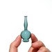Miniature Bottle in Teal, Hand Blown Glass
