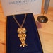 1974 Avon Owl Pendant Necklace