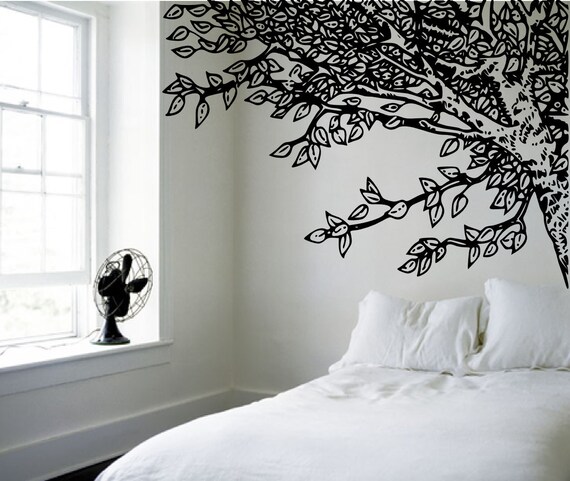 Items similar to Amazing Headboard - Under an Oak Willow Tree - Nature ...