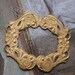 Vintage Brass Stamping Connector Finding Pair Jewelry Supply Ornate Frame
