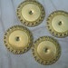 Vintage Brass Blanks Setting Stamping Heart Design Round Beadable