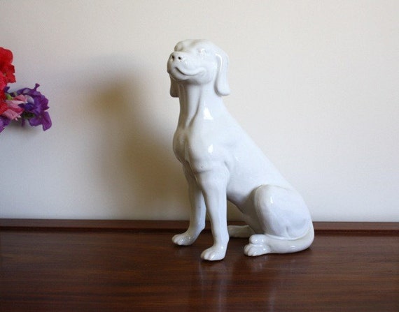 ceramic dog statues outdoor decor