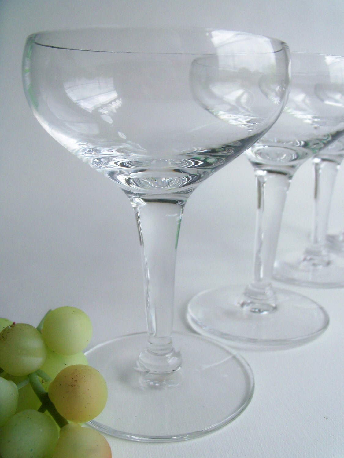 Retro Small Coupe Champagne Glasses Set of Four Haute Juice