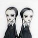 Tuesday and Wednesday Addams - The Addams Twins - 8x10 Limited Edition Signed Art Print - by Mab Graves-unframed