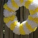 Yellow & White Flower Wreath 16 inch SALE was 25 Dollars