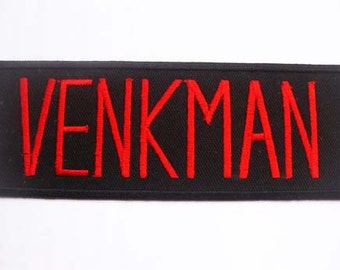 Free shipping Ghostbusters Venkman Movie Uniform Name Tag Iron On PATCH 4.5x12 cm