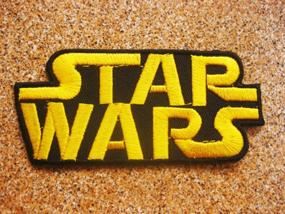 Free shipping STAR WARS Movie Logo TAG Classic Patch Badge