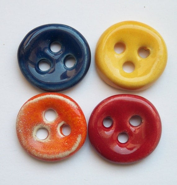 Multi Colour Ceramic Buttons