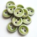 Chunky Lime Ceramic Buttons