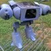 ED-209 Robocop sculpture from recycled steel
