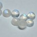 1 Rainbow Moonstone, Round Cabochon - Calibrated 6x4 mm