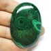 Malachite Cabochon, Green, Oval - AAA - 59.2 x 41.0 x 8.2 mm - 219.5 ct - 110808-03