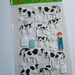 Cows stickers set of 10 cows 3D sticker set