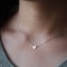 Reserved for ldawson - 2 sterling silver tiny initial heart necklaces