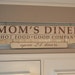 Moms Diner Open 24 hours Distressed Sign in Cream with Chocolate Brown Vintage Style - Large