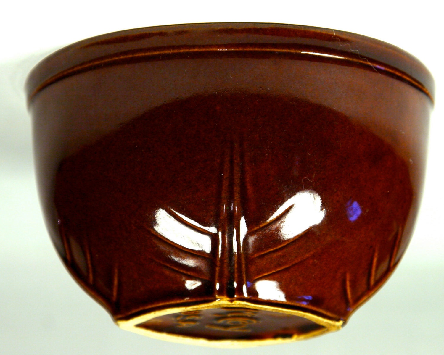 Vintage McCoy Pottery Brown Mixing Bowl 6