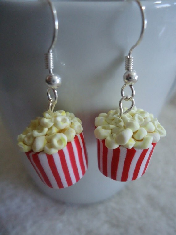 Items similar to Popcorn Earrings on Etsy