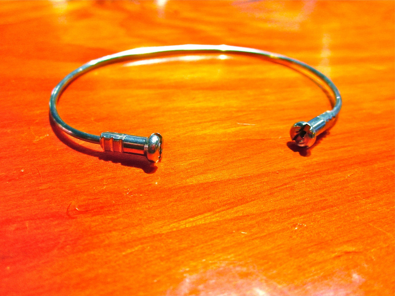 Open Bicycle Spoke Bracelet by simplyspokenak on Etsy